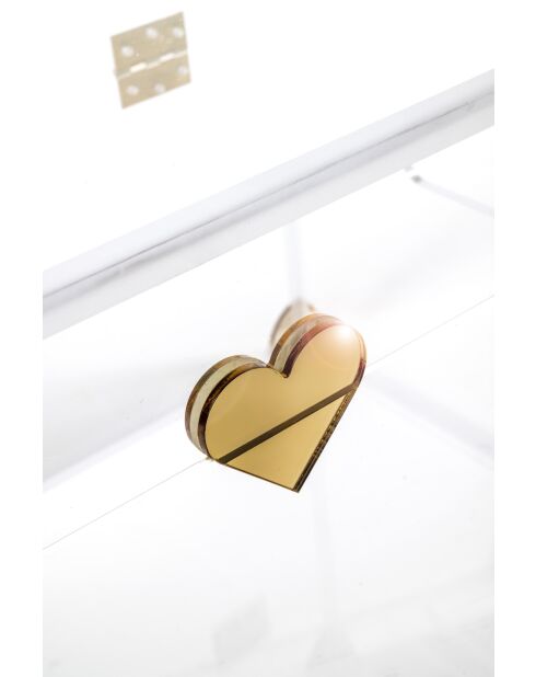 Petit coffre Baù transparent - 25x40x25 cm