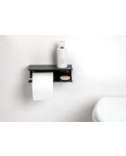 Calipso zwarte toiletrolhouder