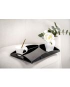 Plateau de service grand noir - 35x45x6 cm
