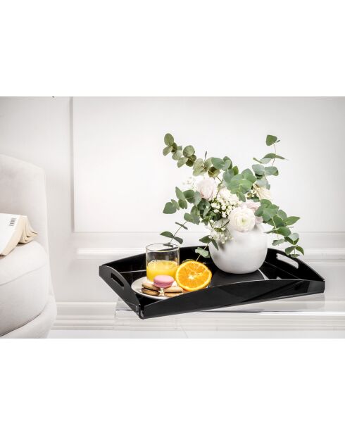 Plateau de service petit noir - 40x58x9 cm