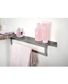 Porte - serviettes clio grand fumé - 30x79x11 cm