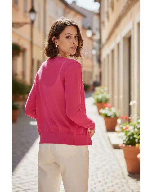 Martika fuchsiafarbener Cardigan