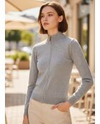 Cardigan Mabelle gris chiné