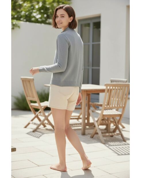 Cardigan Mabelle gris chiné