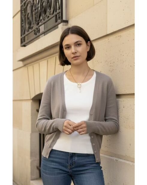 Cardigan Sage taupe