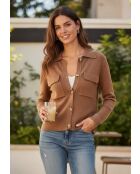 Gilet Marcelline marron