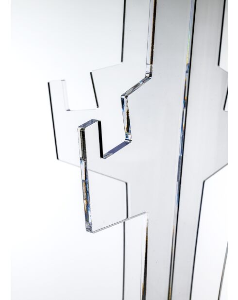 Perchero transparente Sovrana - 60x60x165 cm