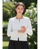 Cárdigan blanco Azurra