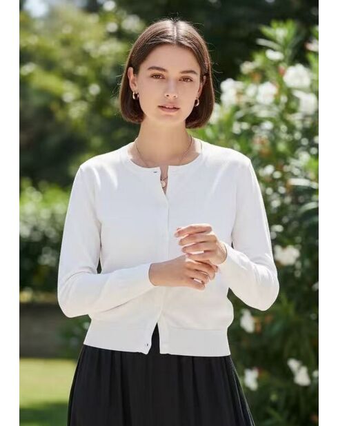 Cardigan bianco Azurra