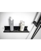 Étagère de douche calipso noire - 17x46x11 cm