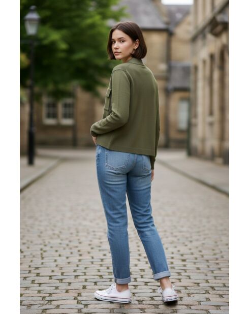 Gilet Marcelline kaki