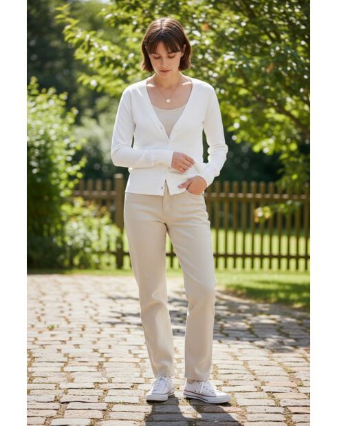 Cárdigan blanco Ariel