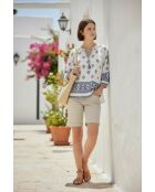 Blouse Lou blanc/bleu