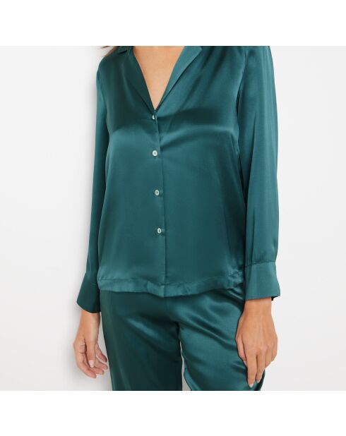 Camicia verde perlato