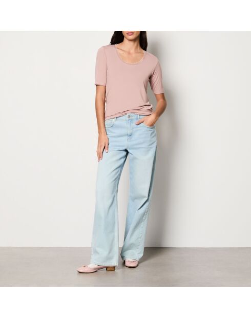 Violettes Warm Me Up Spitzen-T-Shirt