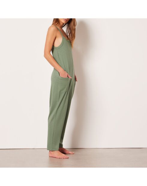 Thylanne kaki olijfkleurige jumpsuit uit één stuk