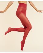 Collant Semi Opaque Colore rouge