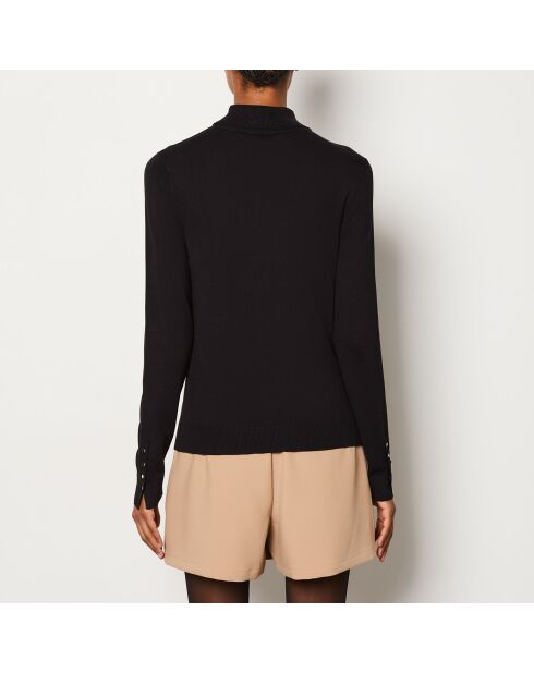 Schwarzer Rollkragenpullover Criss