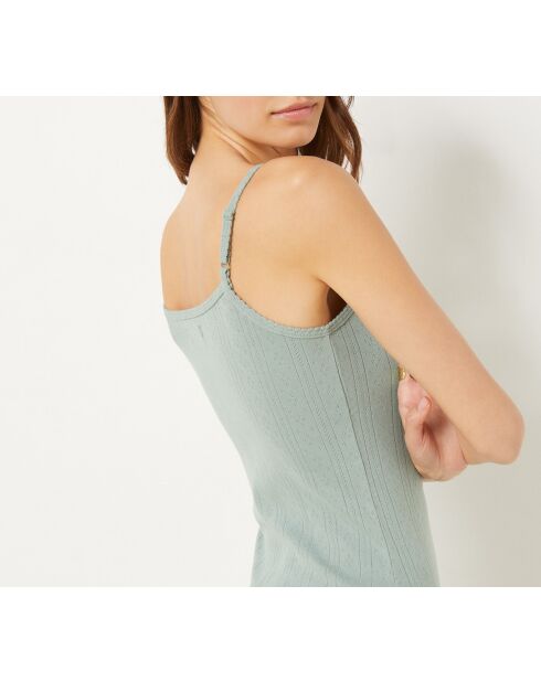 Lunique nachtjapon in kaki olijfgroen