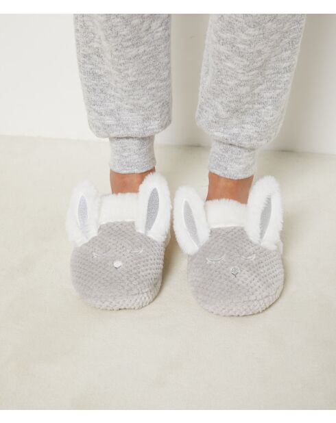 Lichtgrijze muiltjes Nicole