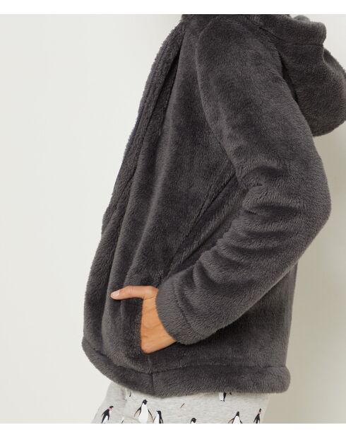 Pyjama trois pièces Veda anthracite