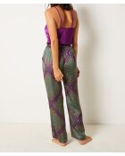Maia Hose mit grünem Hintergrunddruck