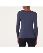 Warm Me Up Marineblaues Spitzen-T-Shirt