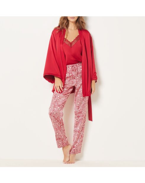 Pyjama trois pièces Margus bordeaux grenat