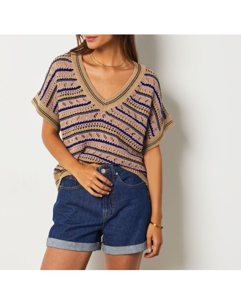 Veelkleurige Chachou trui