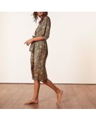 Déshabillé Kezia imprimé fond noir