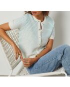 Hellblaue Cora-Strickjacke