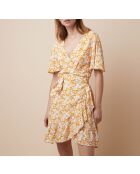 Carmen-Nachthemd in Ocker-Senf