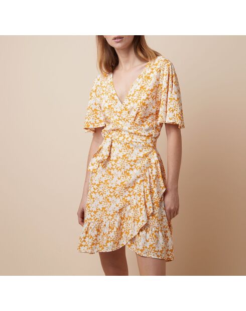 Carmen-Nachthemd in Ocker-Senf