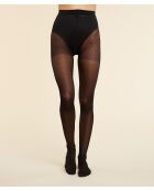 30D Schwarze flache Bauchstrumpfhose
