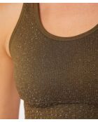 Olijf kaki Podium tanktop