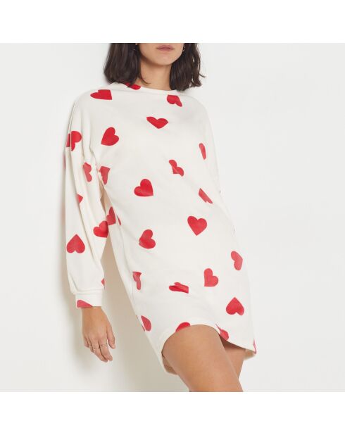 Big T Vlas ecrufarbenes Nachthemd