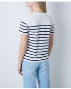 Ponita weißes gestreiftes T-Shirt