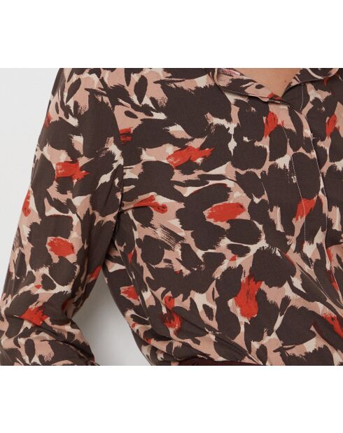 Mehrfarbig bedrucktes Oyara-Shirt