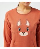 Camisón Big T Nance en ladrillo rojo