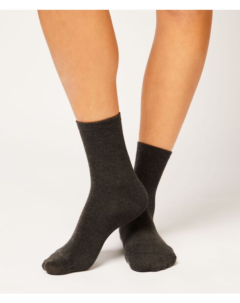 Calzini corti Warm Me Up 2PP grigi