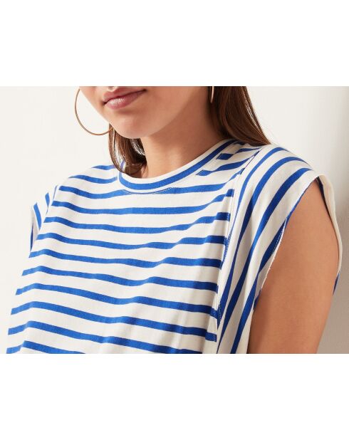 Blauwe gestreepte jurk Sorel