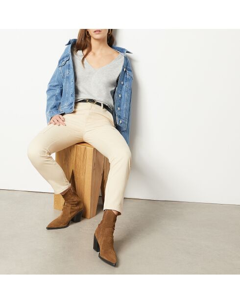 Lichtgrijs t-shirt Punta