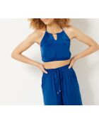 Königsblaues Cheeta-Camisole