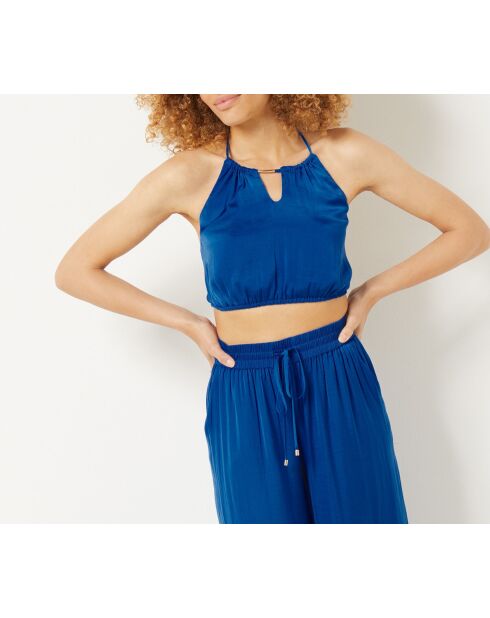 Königsblaues Cheeta-Camisole