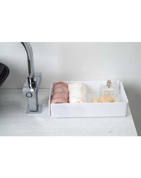 Caja de almacenamiento blanca grande de Clio Beauty