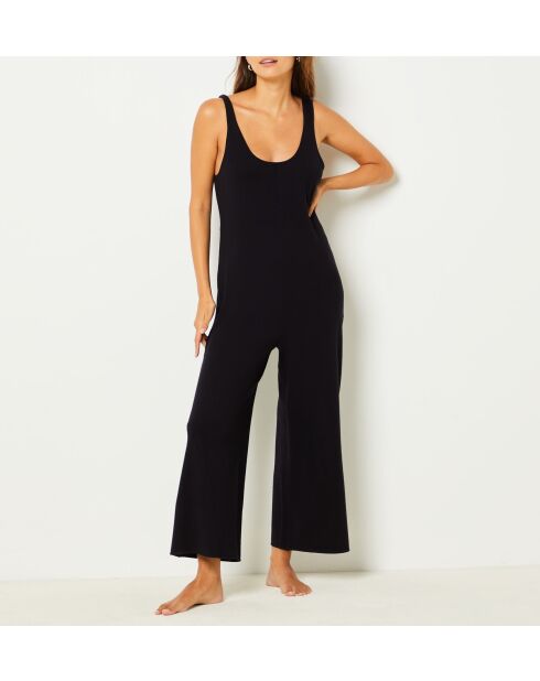 Schwarzer einteiliger Overall Dolane