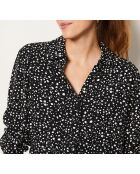 Novila schwarzes bedrucktes Hemd