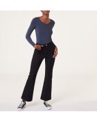 Warm Me Up Marineblaues Spitzen-T-Shirt