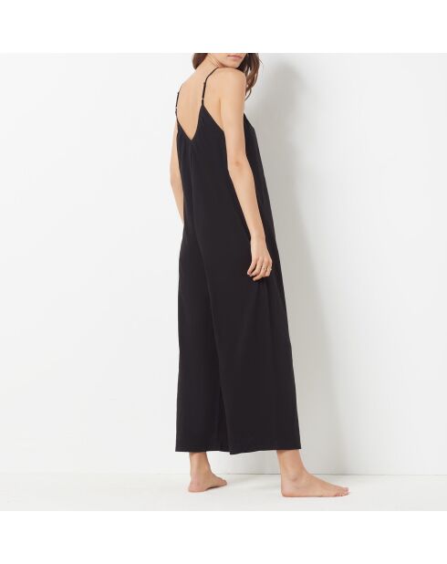 Schwarzer einteiliger Overall Kaya