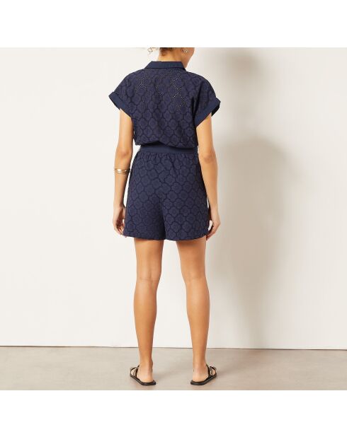 Marineblauwe jumpsuit Carl